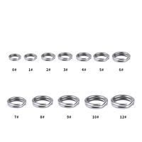 Newbility Haute Qualité En Acier Inoxydable Double Cercle Split Anneau Accessoires De Pêche