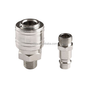 Neue SF PF SM PM Deutscher Typ Kohlenstoffs tahl Verchromte pneumatische Schnell kupplung Luft schlauch kupplung Euro Serie 2 Wege 3 Wege 4 Wege - Product Image 1