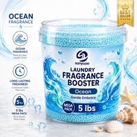 Perles de parfum concentrées Premium 5LB (2,3 kg) en seau, formule 3+3 parfums, longue durée, pour lessive, logo personnalisé OEM, vente en gros en fût