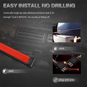 12V 48/60 Inch Xe Phanh Tín Hiệu Lần Lượt Ánh Sáng <span class=keywords><strong>LED</strong></span> Cảnh Báo Dải Đèn Cho Xe Tải Xe Tải Phía Sau Đuôi Chạy Xếp Đôi Đèn Flash - Product Image 6