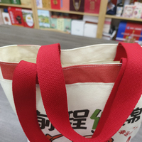 Sac fourre-tout en toile grande capacité |   Sac en toile tendance pour les trajets quotidiens et les étudiants, sac fourre-tout en toile de coton avec logo personnalisé imprimé