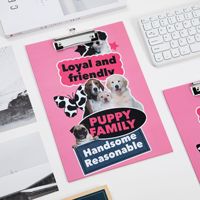 Carpeta de Archivos de Plástico Creativa con Diseño de Animales Kawaii para Papel A4, para la Escuela y la Oficina, para Niñas