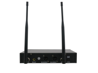Ensemble de Microphone sans fil portable UHF double canal professionnel nouveau Design écran LCD motif polaire cardioïde Modulation FM métal