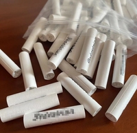 Filtres à pipe à fumer du tabac 9mm Tube de charbon actif filtre en papier Double face en plastique fumer des outils de charbon de bois actif