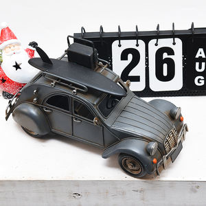 <span class=keywords><strong>Coche</strong></span> de Juguete Retro Hecho a Mano, Modelo Vintage <span class=keywords><strong>en</strong></span> Miniatura, Adorno Decorativo para el Hogar, <span class=keywords><strong>Coche</strong></span> de Viaje Retro Negro de Hierro Fundido - Product Image 5