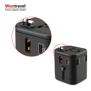 2019 adaptador de viaje Universal de 100 <span class=keywords><strong>a</strong></span> 240V convertidor de puerto de Reino Unido es nos enchufe de la UE USB tipo <span class=keywords><strong>C</strong></span>. - Product Image 3