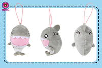 Petite série d'animaux sous-marins de 3 pouces Porte-clés Boîte aveugle Machine à griffes Poupées en peluche Collection de jouets mignons