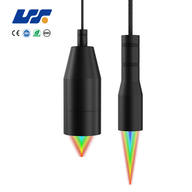 High Precision Optical 33kHz Switch Spectral Confocal Displacement Ranging Sensor Transparent Glass High Low Thickness Detection