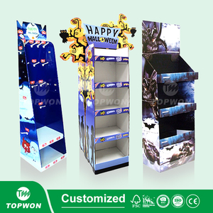 Tùy Chỉnh Cửa Hàng Bán Lẻ Halloween Hiển Thị Đứng Tông Hiển Thị Sàn Đứng Sô Cô La Ngọt Ngào Snack Thiệp Chúc Mừng Hiển Thị Giá - Product Image 3