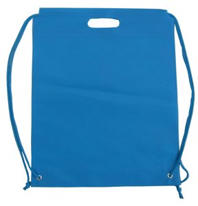 Sac à cordon personnalisé recyclable de taille moyenne en non-tissé avec motif de lettres et logo par Andony - Product Image 5