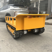 Kleines Raupenfahrwerk 500kg 1Tonne 2Tonnen Gummi-Raupenchassis für Offroad-Logistik und UGV-Roboterträger