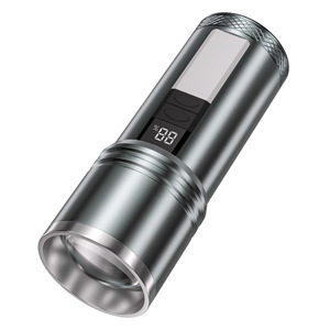 Raybow ไฟฉาย LED พลังสูง30W 12000mAh ชาร์จไฟได้ไฟฉายซูมพร้อมจอแสดงผลดิจิตอล USB cob - Product Image 1