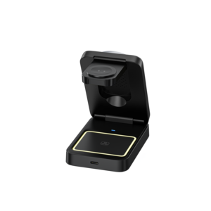 Cargador Inalámbrico Magnético Portátil con Diseño Plegable, Compatible con <span class=keywords><strong>Apple</strong></span> y Samsung Galaxy Watch, con Carga Rápida de 15w y Luz - Product Image 4