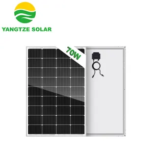 Yangtze Panel Surya Tenun, Panel Surya atau Transparan Kecil 36 Sel 70W 80W 90W 100W 12 V Sistem Surya Putih atau Hitam 25 Tahun