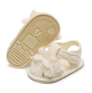 Sandales à bout fermé en dentelle pour bébés filles, chaussures pour bébés de 1 an, vente en gros - Product Image 3
