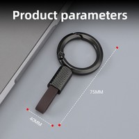 Nouveau porte-clés de voiture durable pour homme, à suspendre à la ceinture, accessoires créatifs pour affaires, porte-clés simple en alliage de zinc, vente en gros d'usine