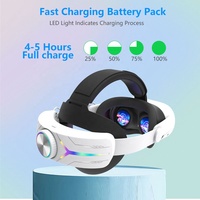 Kualitas Terbaik 12000mAh pengisian tali kepala aksesoris VR untuk logam Quest 3 /Quest 3S Headset VR