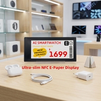 Etiqueta de Precio Electrónica Zhsunyco E-Paper Ultrafina con NFC, Etiqueta Electrónica para Estantes de 2.9 Pulgadas para Centros Comerciales y Tiendas