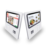 15.6 pouces support mural PC tout en un imprimante QR Code Scanner POS écran tactile self-service moniteur nourriture boisson distributeur automatique