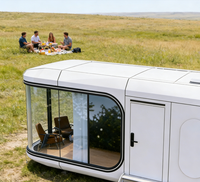 Maison Modulaire Intelligente, Cabine de Bureau, Structure en Acier, Mini-Maison Portable Étanche pour Jardin et Cour Arrière, Vente en Gros Direct Usine