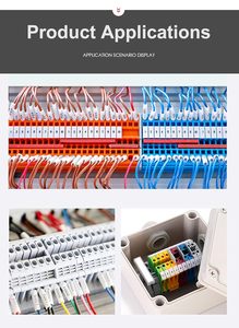 Nhựa Nylon Pa66 Anh 2.5B Phổ Cài Đặt Bảng Điều Chỉnh Gắn Thức Ăn Thông Qua Vít Lồng DIN Đường Sắt Vít Điện Khối Thiết Bị Đầu Cuối - Product Image 6