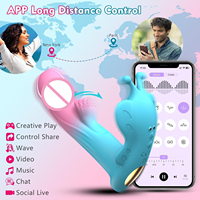 Vibrateur Papillon Portable Télécommandé pour Femme, Stimulateur Clitoridien et Point G, Jouet Sexuel Vibrador