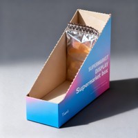 Boîte d'emballage personnalisée pour l'impression numérique au détail, boîte à déchirer, présentoir prêt à l'emploi, boîte en carton ondulé, boîte en papier pour en-cas