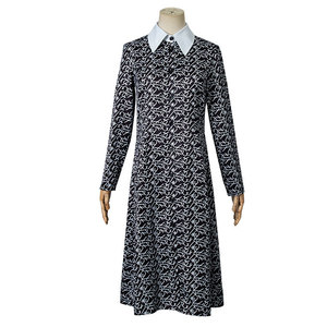 Disponibile - Vestito Cosplay Diagonal Twill di <span class=keywords><strong>Wednesday</strong></span> Addams (Famiglia Addams) per Halloween, Pezzo Unico, Vendita all'Ingrosso - Product Image 4