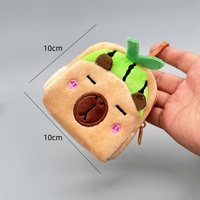 Porte-clés en peluche Capybara personnalisé avec logo, dessin animé, anime, pain grillé, mini sac à main, portefeuille, sac cadeau, biscuit