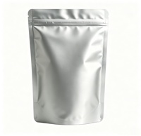 Sacs refermables personnalisés 9x14cm en PE BOPP recyclable avec fenêtre, pour emballage alimentaire (Biltong/Bœuf séché)