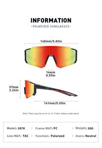 แว่นกันแดด Viper Custom Sport รุ่นปี 2024 สำหรับผู้ชาย ดีไซน์<span class=keywords><strong>ใหม่</strong></span> กันลม กรอบใส/เขียว ป้องกันรังสียูวี 400 เลนส์ชิ้นเดียวแบบออพติคอล แว่นตาสั่งทำพิเศษ - Product Image 6