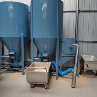 Broyeur-mélangeur vertical auto-amorçant, équipement spécial pour la ligne de production d'aliments pour animaux