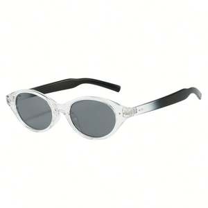 Gafas de Sol Cat Eye Vintage 2025 con Logotipo Personalizado, Montura Pequeña Ovalada con Remaches, Protección UV400 para Hombre y Mujer - Product Image 3