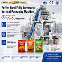 Machine d'emballage verticale automatique multifonctionnelle VFFS pour aliments soufflés