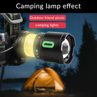 Lampe frontale puissante 30W, rechargeable par USB, portée longue 1000m, lampe frontale d'extérieur, lampe de pêche