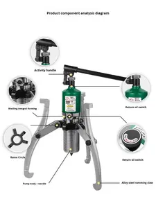 Extrator Hidráulico Hugong de Três Garras Universal 10/20/ton Multi-Funcional Fabricado na China - Product Image 2