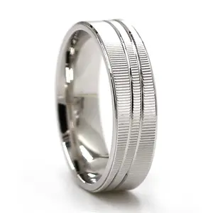 SR0094 Fabriek Unisex Eenvoudige 925 Sterling Zilveren Bruiloft Ring