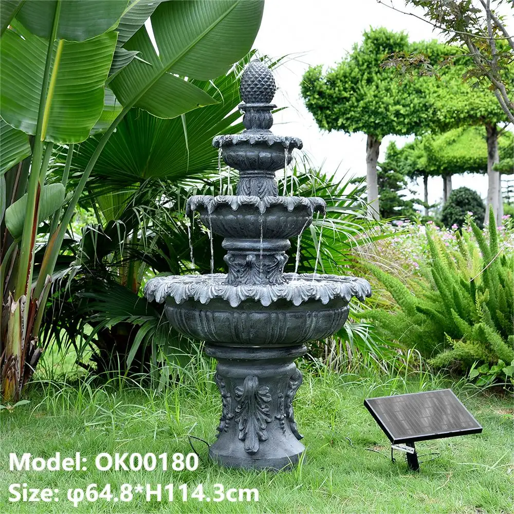 Trending Products Outdoor Artificial Waterfall 3 Tiered Cascading Fountain For Garden Patio Frontyard