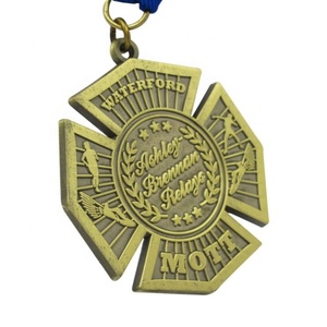 Medallas Deportivas de Oro Personalizadas para Maratón y Triatlón, Estilo Antiguo, con Logotipo Personalizado - Product Image 6