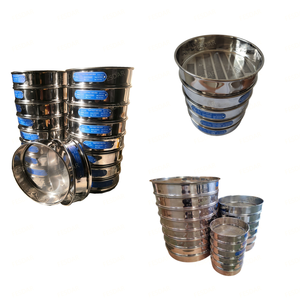Tamis d'essai <span class=keywords><strong>en</strong></span> acier inoxydable OEM personnalisé, norme ASTM ISO, pour l'analyse des particules <span class=keywords><strong>en</strong></span> laboratoire - Product Image 2