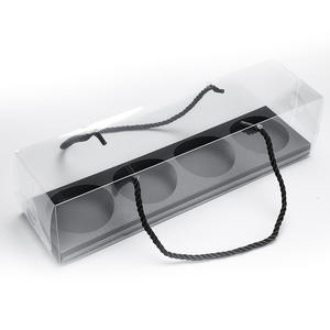 クリアペストリーボックス卸売高級エッグヨールクスフ包装透明34穴PETカップケーキボックスインサート付きウィンドウスイスロール - Product Image 3