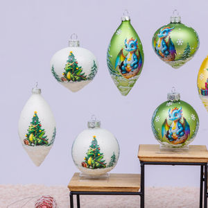 Adornos navideños <span class=keywords><strong>de</strong></span> dragón encantado, decoración <span class=keywords><strong>de</strong></span> cristal colorida con escenas mágicas <span class=keywords><strong>de</strong></span> invierno, perfectas para decoración navideña - Product Image 2