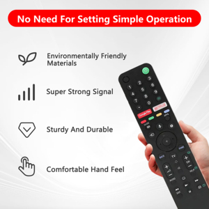 รีโมทคอนโทรล RMFTX500P RMF-TX500P ด้วยเสียงสำหรับ Sony Voice TV พร้อมแพคเกจถุง PE ซีรีส์ KD85X8500G <span class=keywords><strong>Netflix</strong></span> - Product Image 3