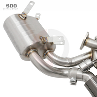 Tubos de Escape Catback de Acero Inoxidable SDO para Porsche 911 997.1 Carrera 3.6L 3.8L 2005-2008, Válvula de Vacío de Alto Rendimiento