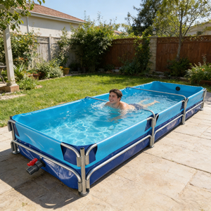 Estanque Plegable Cuadrado de Lona de Fácil Montaje, Engrosado, Impermeabilización de Doble Cara, Altamente Resistente a la Abrasión para Acuicultura - Product Image 6