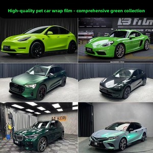 Film de protection de voiture en PET, <span class=keywords><strong>vert</strong></span> cristal, <span class=keywords><strong>vert</strong></span> pomme, kaki métallisé, <span class=keywords><strong>vert</strong></span> électroplaqué, <span class=keywords><strong>vert</strong></span> venimeux, garantie 3 ans - Product Image 2
