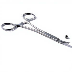 Pinces chirurgicales DETAIN IMPEX en acier inoxydable, manuelles, certifiées CE, instrument de classe II pour la réalisation de piercings corporels - Product Image 3