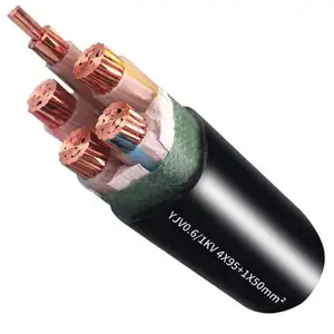 Superior Quality 4 Core XLPE Insulated 120 mm2 Marine Power Cable Halogen-Free Low Voltage Copper Conductor for Construction