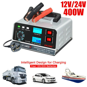 Cargador de Batería de Pulso de Cobre Puro de Alta Potencia 400W Inteligente 12v/24v para Coche SUV Camión Barco con Arrancador para Reparación - Product Image 2