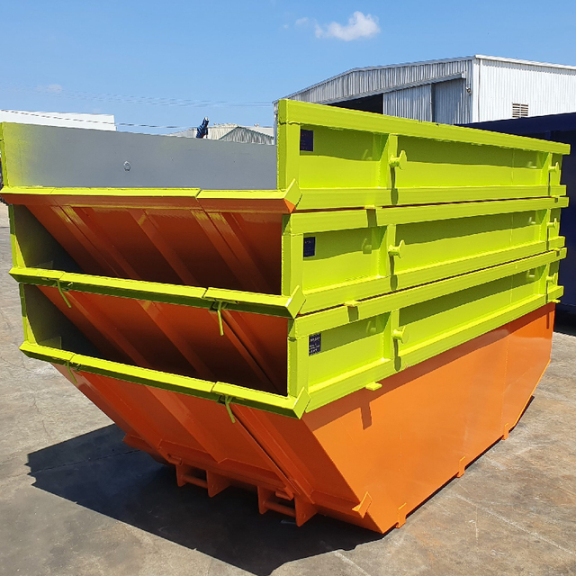 Outdoor Stackable Steel Heavy Duty Skip Bin for Factory Waste Recycling with Customized Color and Size